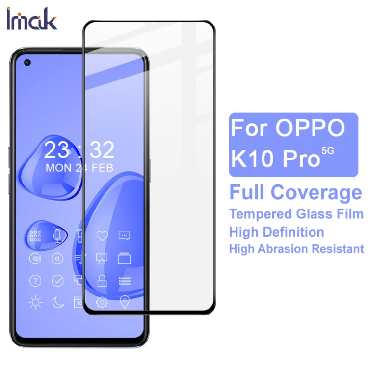 For OPPO K10 Pro 5G IMAK 9H Surface Hardness Full Screen Tempered Glass Film Pro+ Series - OPPO Tempered Glass by imak | Online Shopping UK | buy2fix