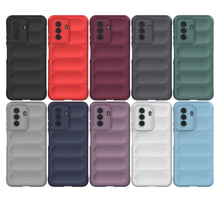 For Huawei Enjoy 50 4G / Nova Y70 Magic Shield TPU + Flannel Phone Case(Wine Red) - Huawei Cases by buy2fix | Online Shopping UK | buy2fix