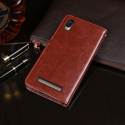 For Doogee X90 idewei Crazy Horse Texture Horizontal Flip Leather Case with Holder & Card Slots & Wallet(Brown) - More Brand by idewei | Online Shopping UK | buy2fix