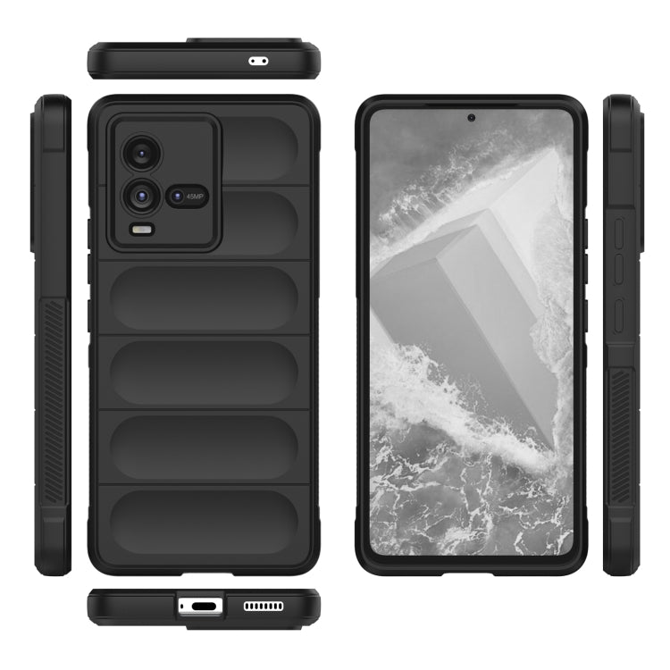 For vivo iQOO 10 5G Magic Shield TPU + Flannel Phone Case(Dark Green) - vivo Cases by buy2fix | Online Shopping UK | buy2fix
