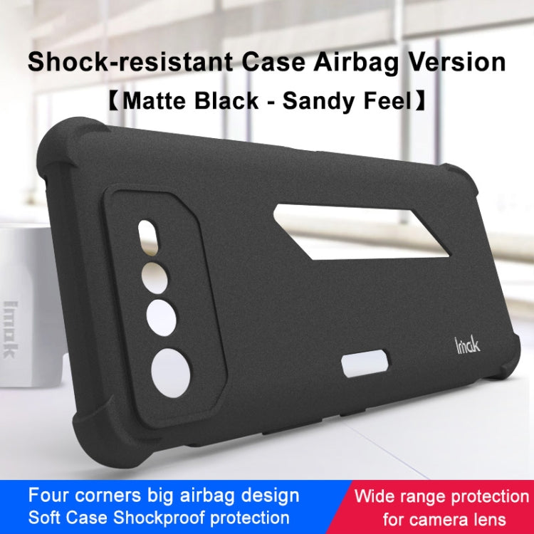 For Asus ROG Phone 6 IMAK All-inclusive Shockproof Airbag TPU Case (Matte Black) - ASUS Cases by imak | Online Shopping UK | buy2fix