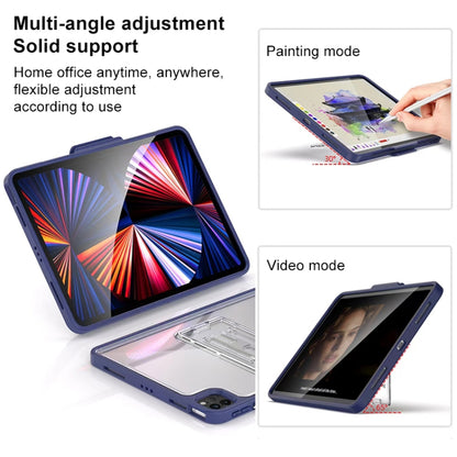 Mutural Transparent Holder Tablet Case For iPad 10.2 2021 / 2020 / 2019 / 10.5(Orange) - iPad 10.2 Cases by Mutural | Online Shopping UK | buy2fix