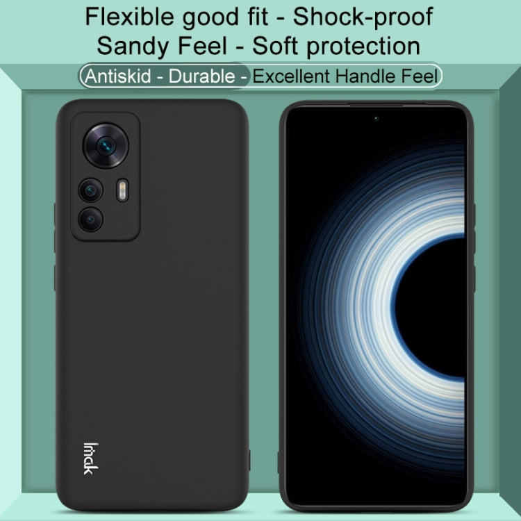 For Xiaomi Redmi K50 Ultra / 12T imak UC-3 Series Shockproof Frosted TPU Phone Case(Black) - Xiaomi Cases by imak | Online Shopping UK | buy2fix