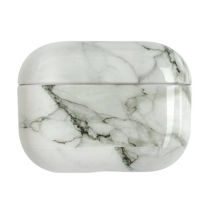 For AirPods Pro 2 Marble Pattern Wireless Earphone Protective Case(White Grey) - For AirPods Pro 2 by buy2fix | Online Shopping UK | buy2fix