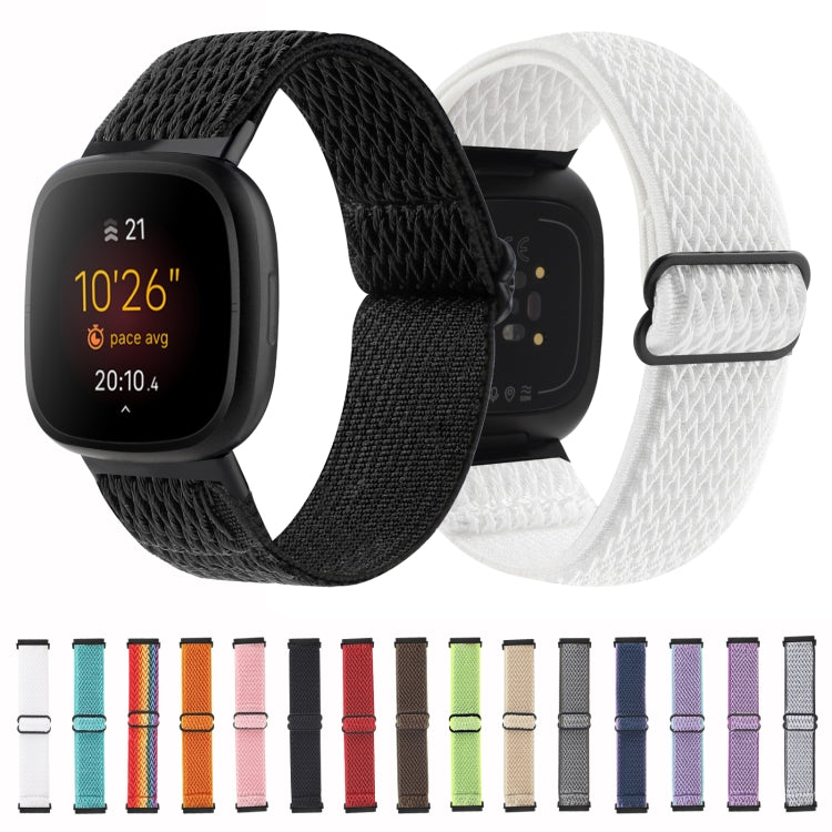For Fitbit Versa 4 / Sense 2 Universal Wave Nylon Watch Band(Lavender Purple) - Watch Bands by buy2fix | Online Shopping UK | buy2fix