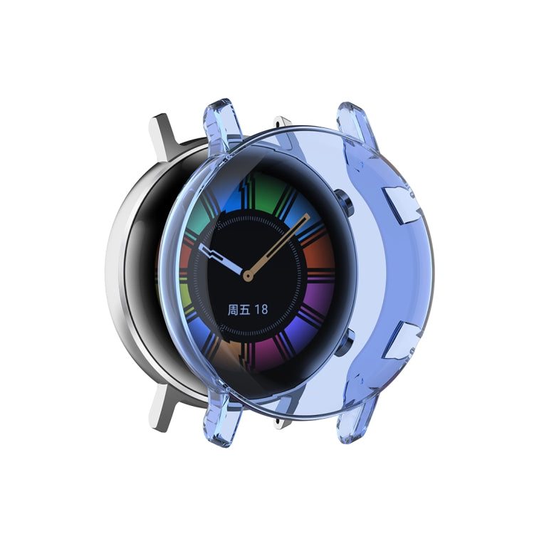 For Huawei Watch GT2 42mm Full Coverage Watch Protective Case with Screen(Transparent Blue) - Watch Cases by Huawei | Online Shopping UK | buy2fix