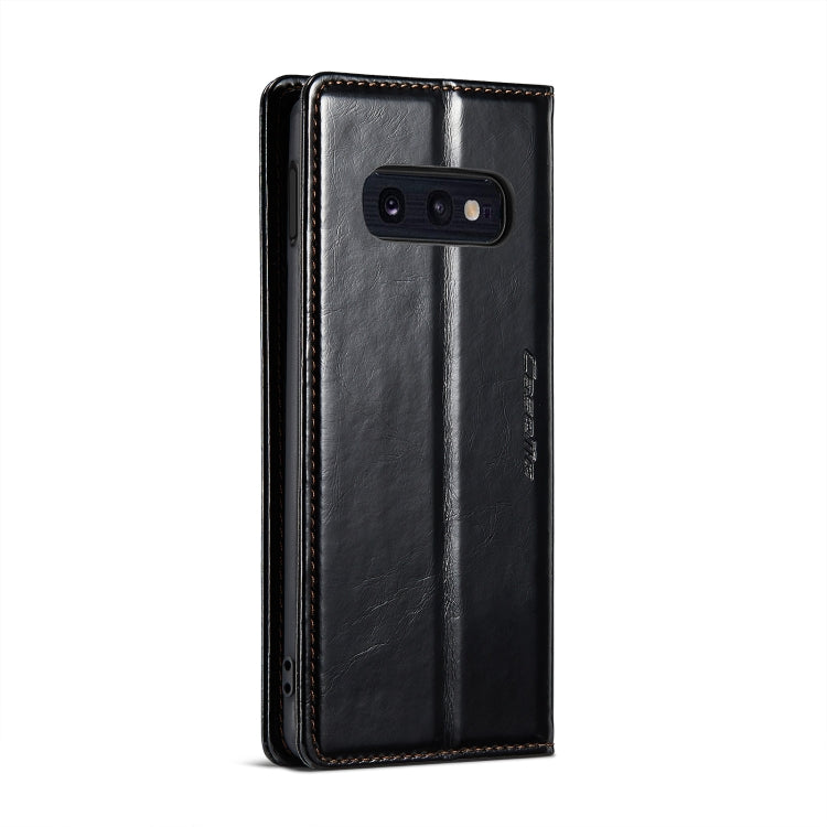 For Samsung Galaxy S10e CaseMe 003 Crazy Horse Texture Leather Phone Case(Black) - Galaxy Phone Cases by CaseMe | Online Shopping UK | buy2fix