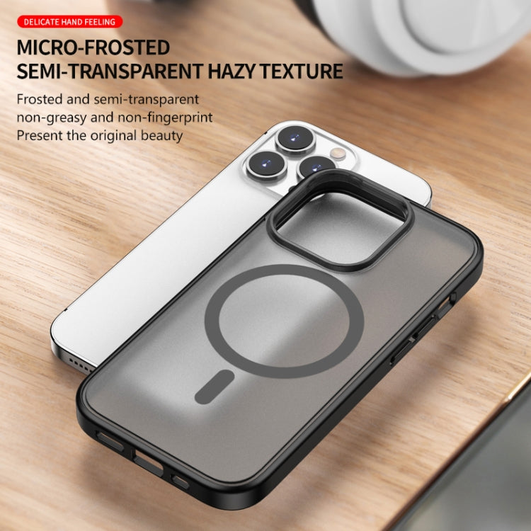 For iPhone 14 Skin Feel Frosted Magsafe Phone Case(Black) - iPhone 14 Cases by buy2fix | Online Shopping UK | buy2fix