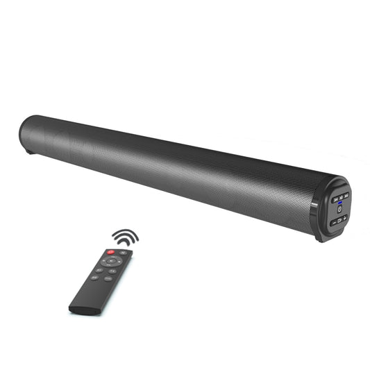 BS-10 Bluetooth 5.0 Speaker TV Soundbar with Remote Control(Black) - Desktop Speaker by buy2fix | Online Shopping UK | buy2fix