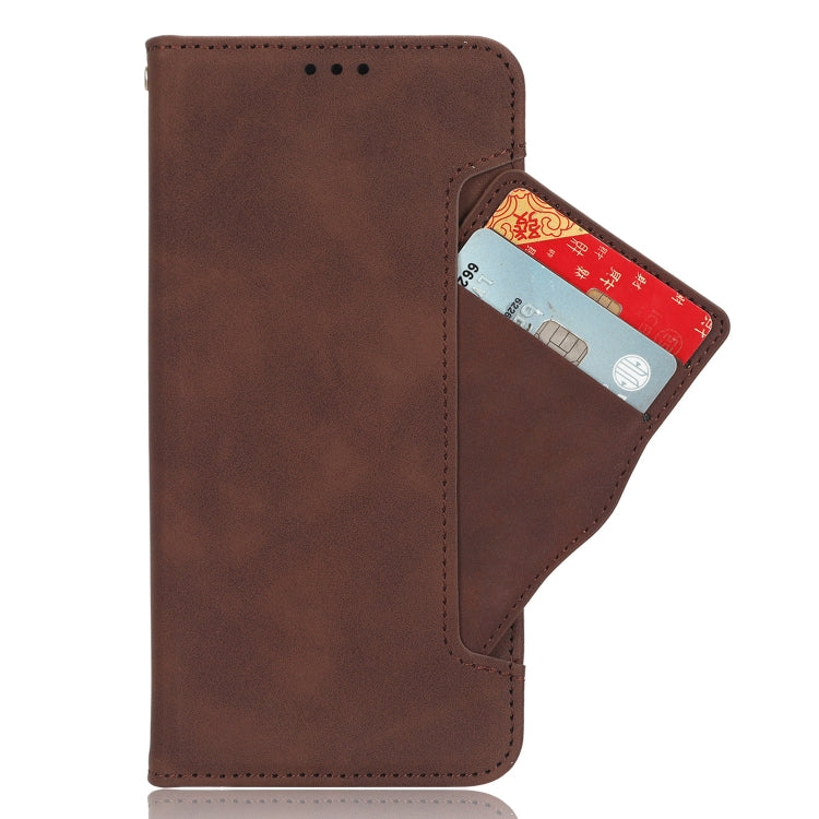 For Blackview BV5200 Skin Feel Calf Texture Card Slots Leather Phone Case(Brown) - More Brand by buy2fix | Online Shopping UK | buy2fix