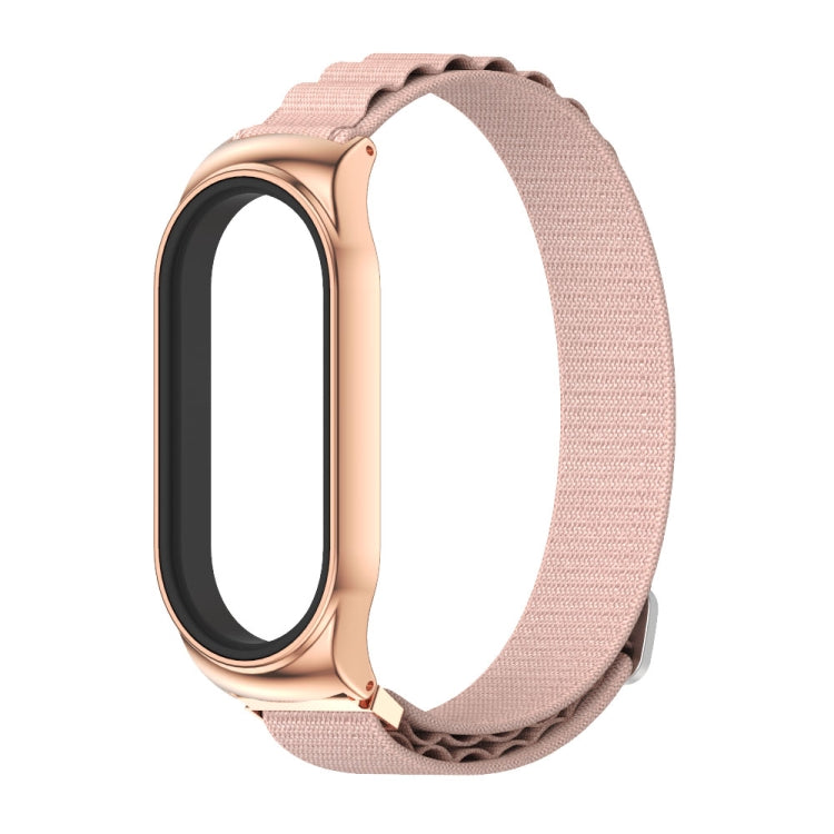 For Xiaomi Mi Band 6 / 5 / 4 / 3 MIJOBS CS Nylon Breathable Watch Band(Pink Rose Gold) - Watch Bands by MIJOBS | Online Shopping UK | buy2fix