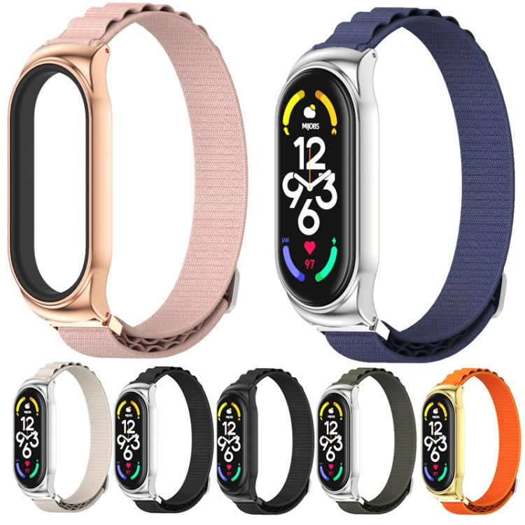 For Xiaomi Mi Band 6 / 5 / 4 / 3 MIJOBS CS Nylon Breathable Watch Band(Black) - Watch Bands by MIJOBS | Online Shopping UK | buy2fix