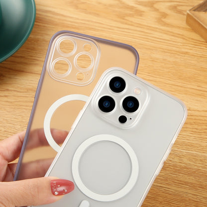 For iPhone 13 Matte MagSafe Magnetic Phone Case(White) - iPhone 13 Cases by buy2fix | Online Shopping UK | buy2fix