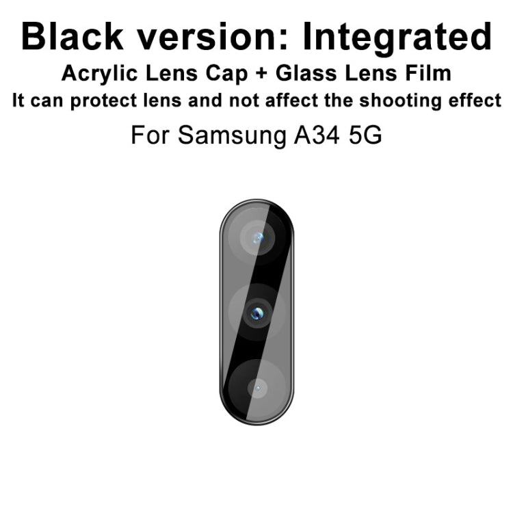 For Samsung Galaxy A34 5G imak High Definition Integrated Glass Lens Film Black Version - For Samsung by imak | Online Shopping UK | buy2fix