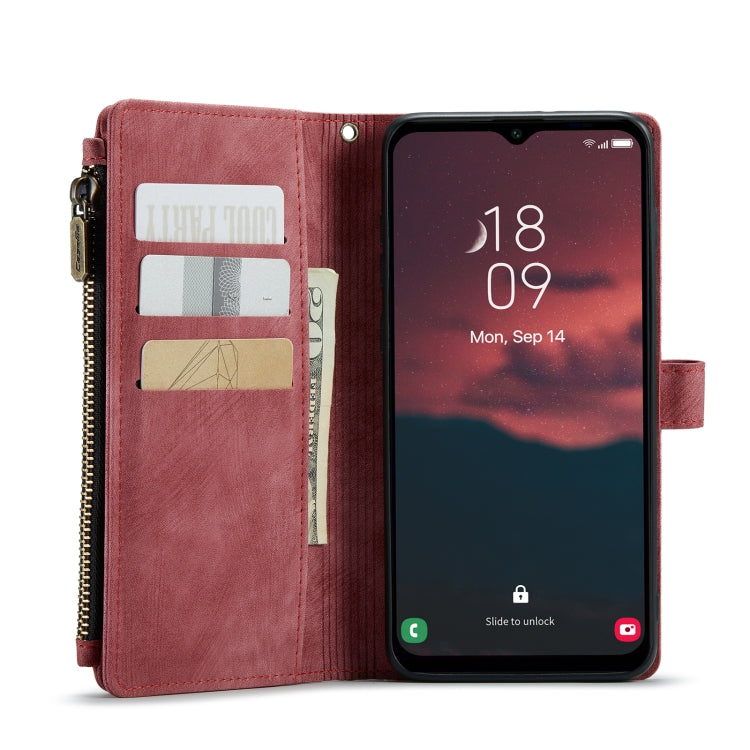 For Samsung Galaxy A14 5G CaseMe C30 Multifunctional Phone Leather Phone Case(Red) - Galaxy Phone Cases by CaseMe | Online Shopping UK | buy2fix