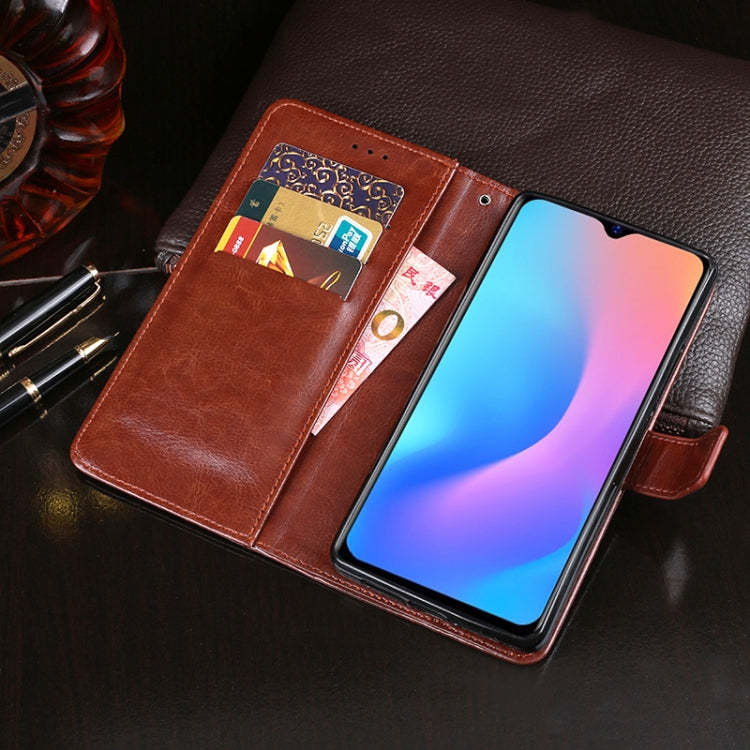 For Blackview A60 Pro idewei Crazy Horse Texture Horizontal Flip Leather Case with Holder & Card Slots & Wallet(Sky Blue) - More Brand by idewei | Online Shopping UK | buy2fix