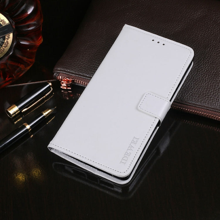For Blackview A60 Pro idewei Crazy Horse Texture Horizontal Flip Leather Case with Holder & Card Slots & Wallet(White) - More Brand by idewei | Online Shopping UK | buy2fix