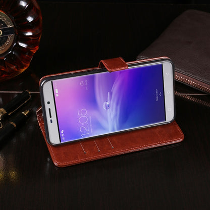 For Blackview R7 idewei Crazy Horse Texture Horizontal Flip Leather Case with Holder & Card Slots & Wallet(Rose Red) - More Brand by idewei | Online Shopping UK | buy2fix