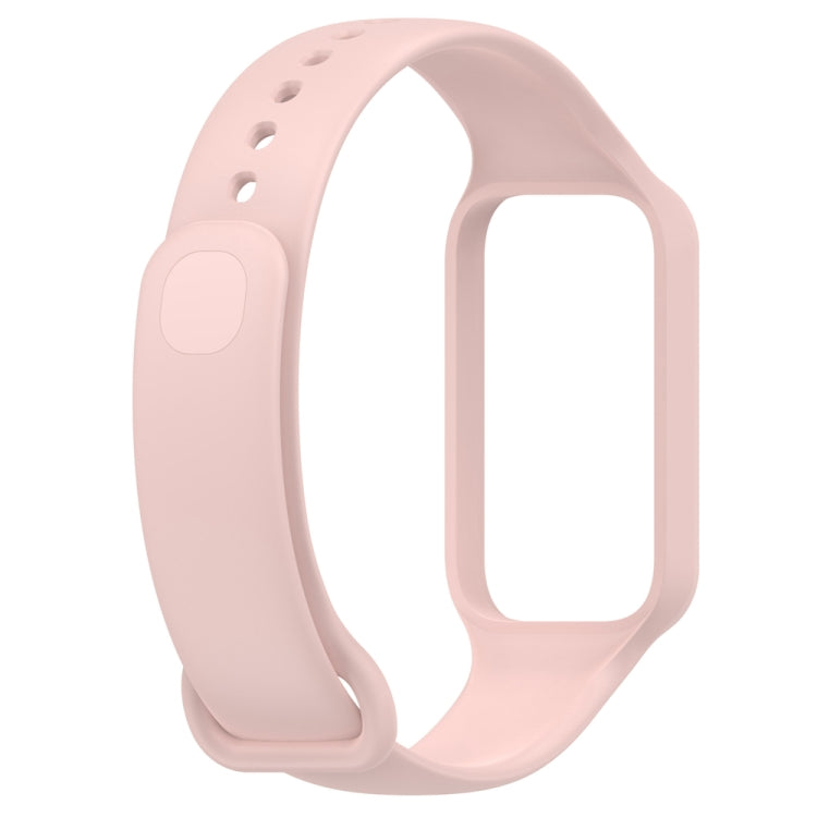 For Redmi Band 2 Solid Color Silicone Integrated Watch Band(Light Pink) - Watch Bands by buy2fix | Online Shopping UK | buy2fix