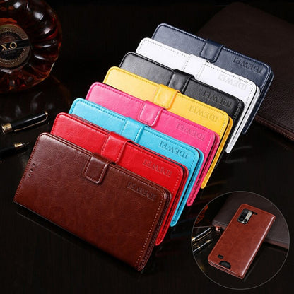 For Ulefone Armor 7 idewei  Crazy Horse Texture Horizontal Flip Leather Case with Holder & Card Slots & Wallet(Rose Red) - Ulefone Cases by idewei | Online Shopping UK | buy2fix