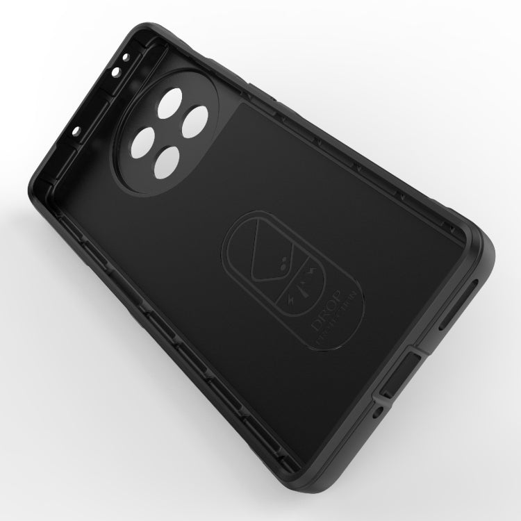 For OnePlus ACE 5G Magic Shield TPU + Flannel Phone Case(Dark Grey) - OnePlus Cases by buy2fix | Online Shopping UK | buy2fix