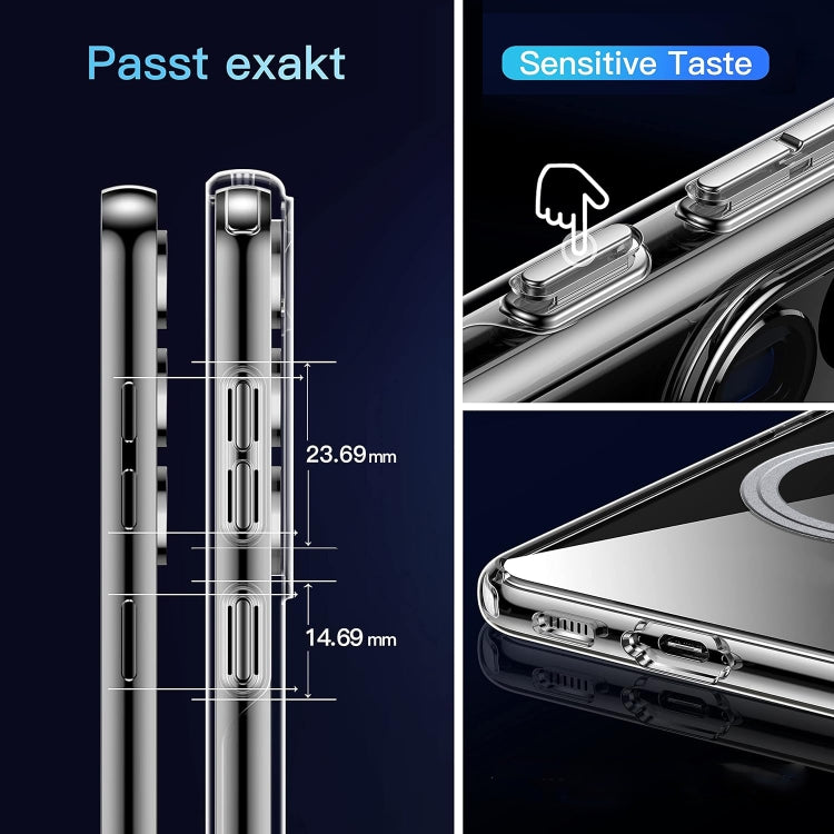 For Samsung Galaxy S23+ 5G Transparent Frosted MagSafe Phone Case - Galaxy S23+ 5G Cases by buy2fix | Online Shopping UK | buy2fix