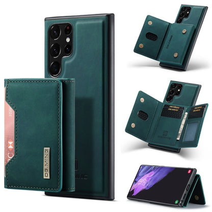 For Samsung Galaxy S23 Ultra 5G DG.MING M2 Series 3-Fold Multi Card Bag + Phone Case(Green) - Galaxy S23 Ultra 5G Cases by DG.MING | Online Shopping UK | buy2fix