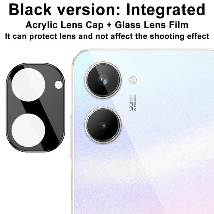 For Realme 10 4G Global imak High Definition Integrated Glass Lens Film Black Version - Realme Tempered Glass by imak | Online Shopping UK | buy2fix