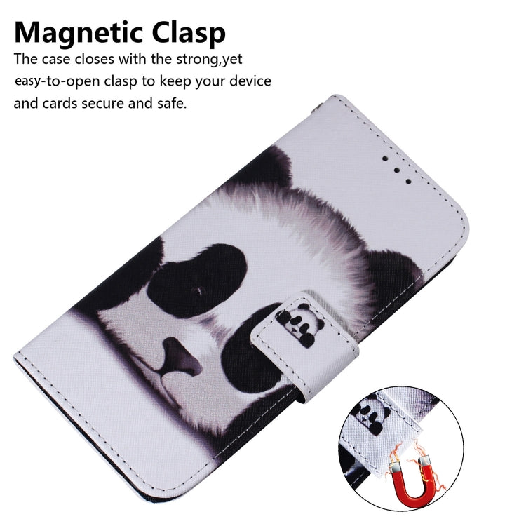 For OnePlus 11 Coloured Drawing Flip Leather Phone Case(Panda) - OnePlus Cases by buy2fix | Online Shopping UK | buy2fix