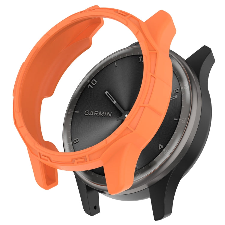 For Garmin Vivomove Trend Armor Hollow Watch Protective Case(Orange) - Watch Cases by buy2fix | Online Shopping UK | buy2fix