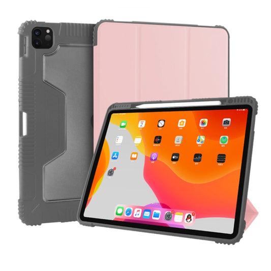 For iPad Pro 12.9 inch 2022 / 2021 / 2020 Mutural Horizontal Flip PC + TPU + PU Leather Tablet Case with Holder & Pen Slot(Rose Gold) - iPad Pro 12.9 (2022/2021) Cases by Mutural | Online Shopping UK | buy2fix