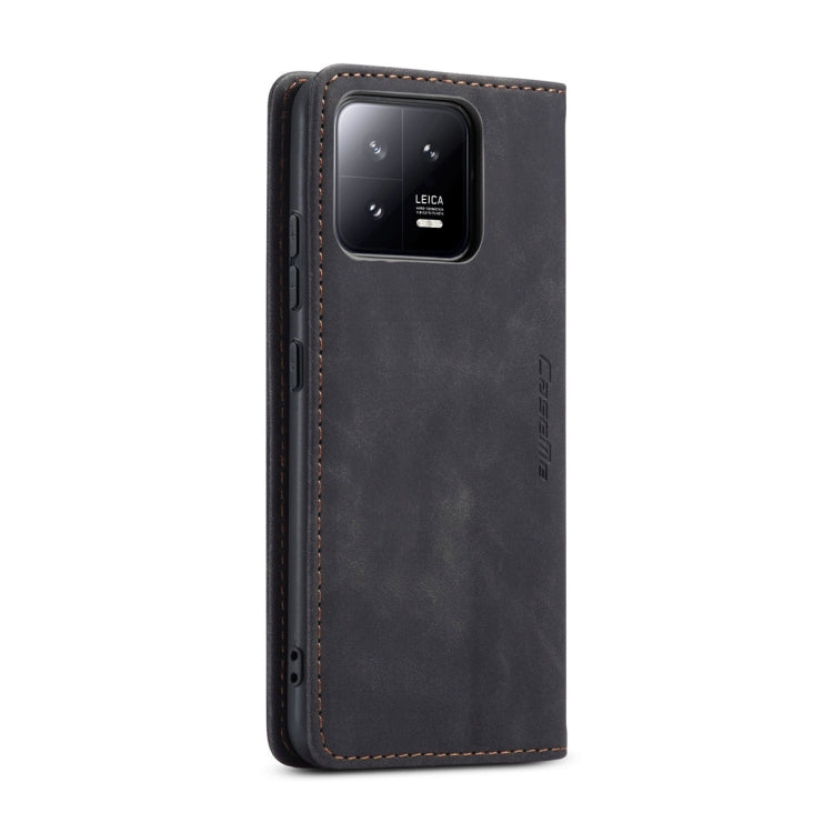 For Xiaomi 13 CaseMe 013 Multifunctional Horizontal Flip Leather Phone Case(Black) - Xiaomi Cases by CaseMe | Online Shopping UK | buy2fix