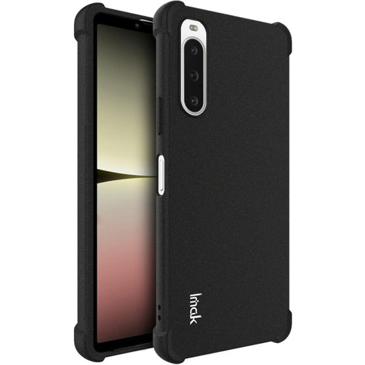 For Sony Xperia 10 V imak Shockproof Airbag TPU Phone Case(Matte Black) - Sony Cases by imak | Online Shopping UK | buy2fix