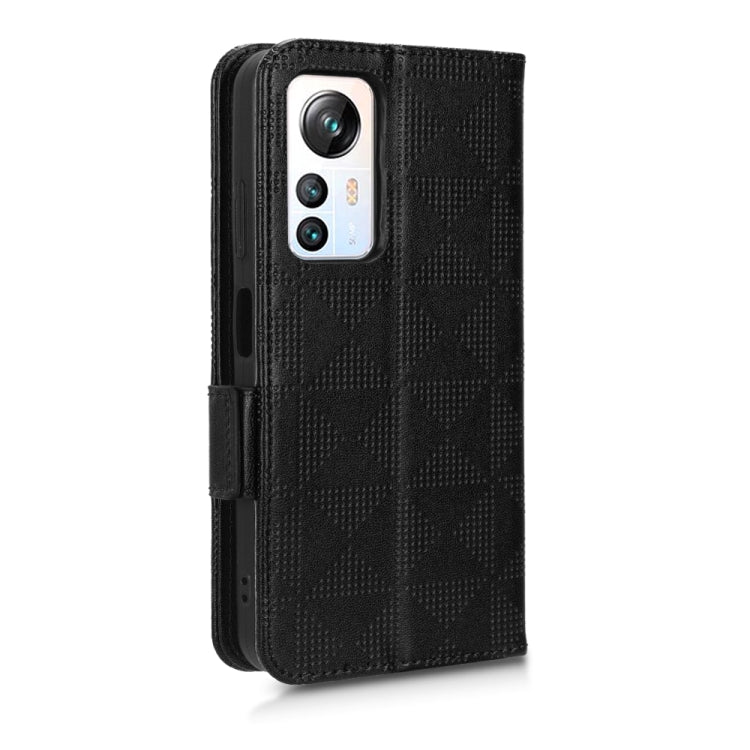 For Blackview A85 Symmetrical Triangle Leather Phone Case(Black) - More Brand by buy2fix | Online Shopping UK | buy2fix