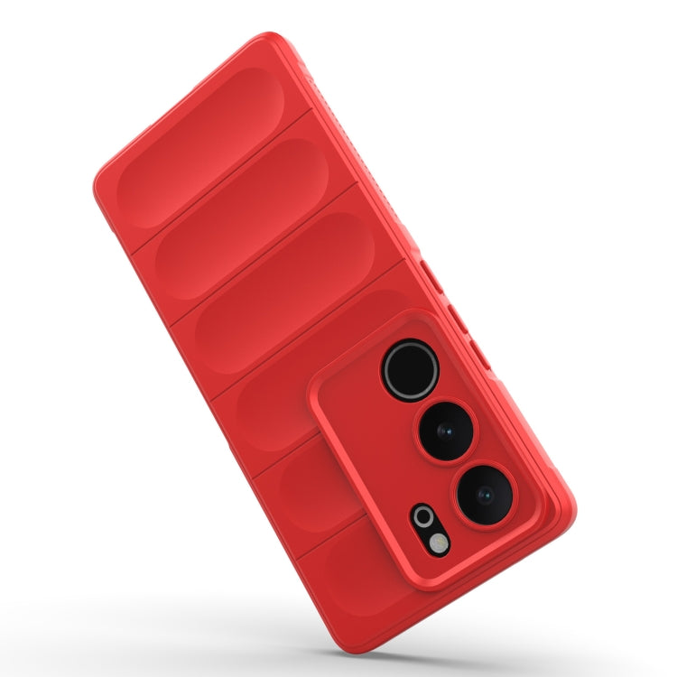 For vivo S17 Magic Shield TPU + Flannel Phone Case(Dark Grey) - vivo Cases by buy2fix | Online Shopping UK | buy2fix