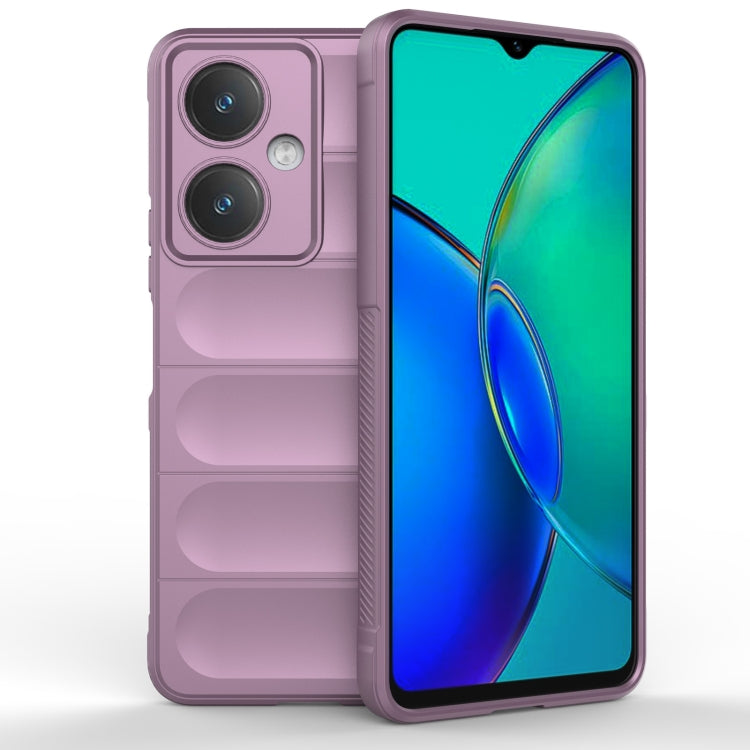 For vivo Y27 4G Global Magic Shield TPU + Flannel Phone Case(Purple) - vivo Cases by buy2fix | Online Shopping UK | buy2fix