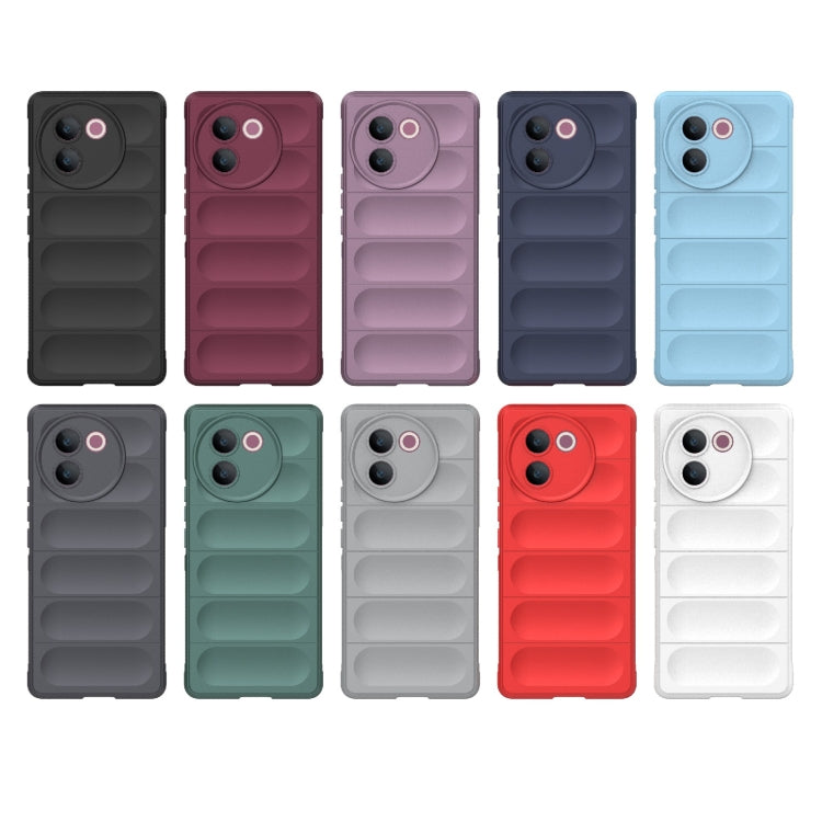 For vivo V30e 5G Global Magic Shield TPU + Flannel Phone Case(Purple) - vivo Cases by buy2fix | Online Shopping UK | buy2fix