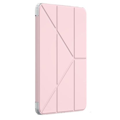 For iPad Air 13 2024 Mutural Deformation Stand Smart Leather Tablet Case(Pink) - iPad Air 13 2024 Cases by Mutural | Online Shopping UK | buy2fix