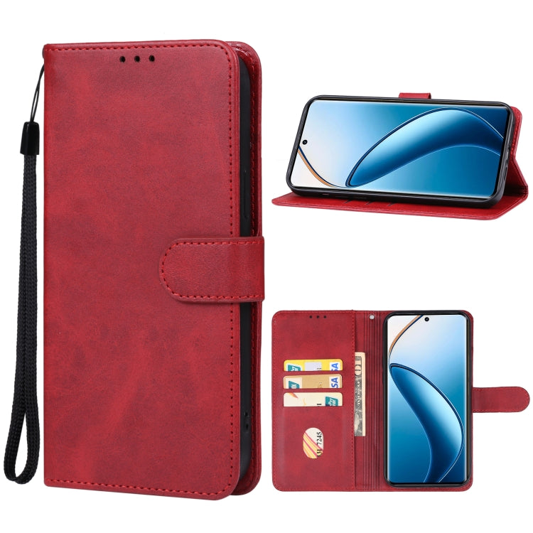 For Realme 12 Pro/12 Pro+ Leather Phone Case(Red) - Realme Cases by buy2fix | Online Shopping UK | buy2fix