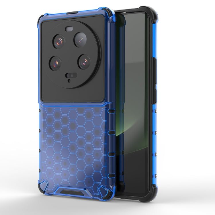 For Xiaomi 13 Ultra Shockproof Honeycomb PC + TPU Phone Case(Blue) - 13 Ultra Cases by buy2fix | Online Shopping UK | buy2fix