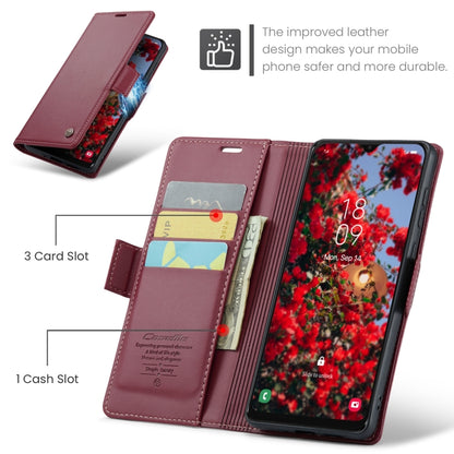 For Samsung Galaxy A30s / A50s / A50 CaseMe 023 Butterfly Buckle Litchi Texture RFID Anti-theft Leather Phone Case(Wine Red) - Galaxy Phone Cases by CaseMe | Online Shopping UK | buy2fix