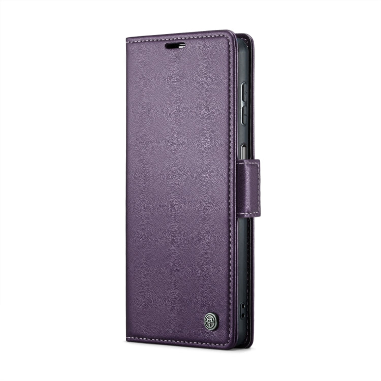 For Samsung Galaxy A14 4G/5G CaseMe 023 Butterfly Buckle Litchi Texture RFID Anti-theft Leather Phone Case(Pearly Purple) - Galaxy Phone Cases by CaseMe | Online Shopping UK | buy2fix