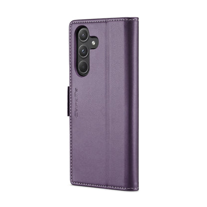 For Samsung Galaxy A55 CaseMe 023 Butterfly Buckle Litchi Texture RFID Anti-theft Leather Phone Case(Pearly Purple) - Galaxy Phone Cases by CaseMe | Online Shopping UK | buy2fix