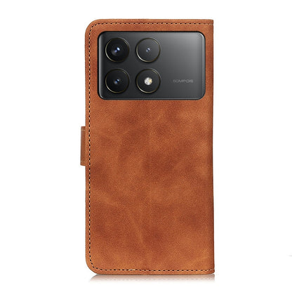 For Xiaomi Redmi K70 5G / K70 Pro 5G KHAZNEH Retro Texture Flip Leather Phone Case(Brown) - K70 Cases by buy2fix | Online Shopping UK | buy2fix