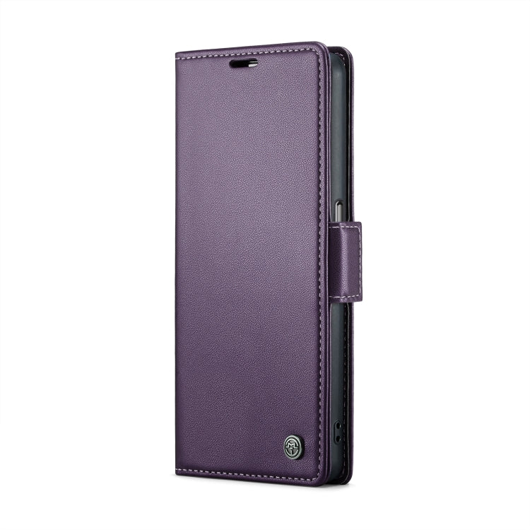 For OPPO A96 4G Global/A36 4G/K10 4G/A76 4G CaseMe 023 Butterfly Buckle Litchi Texture RFID Anti-theft Leather Phone Case(Pearly Purple) - OPPO Cases by CaseMe | Online Shopping UK | buy2fix