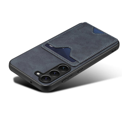 For Samsung Galaxy S24+ 5G Denior PU Back Cover Card Slot Holder Phone Case(Grey) - Galaxy S24+ 5G Cases by Denior | Online Shopping UK | buy2fix