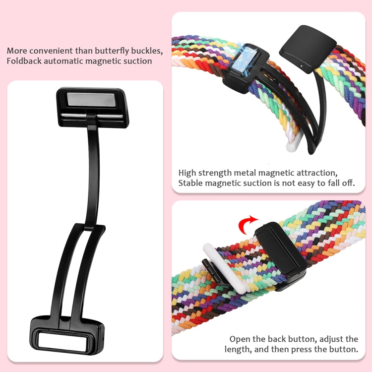 Magnetic Fold Clasp Woven Watch Band For Apple Watch 38mm(Starlight Color) - Watch Bands by buy2fix | Online Shopping UK | buy2fix