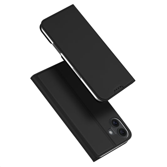 For iPhone 16 Plus DUX DUCIS Skin Pro Series Flip Leather Phone Case(Black) - iPhone 16 Plus Cases by DUX DUCIS | Online Shopping UK | buy2fix