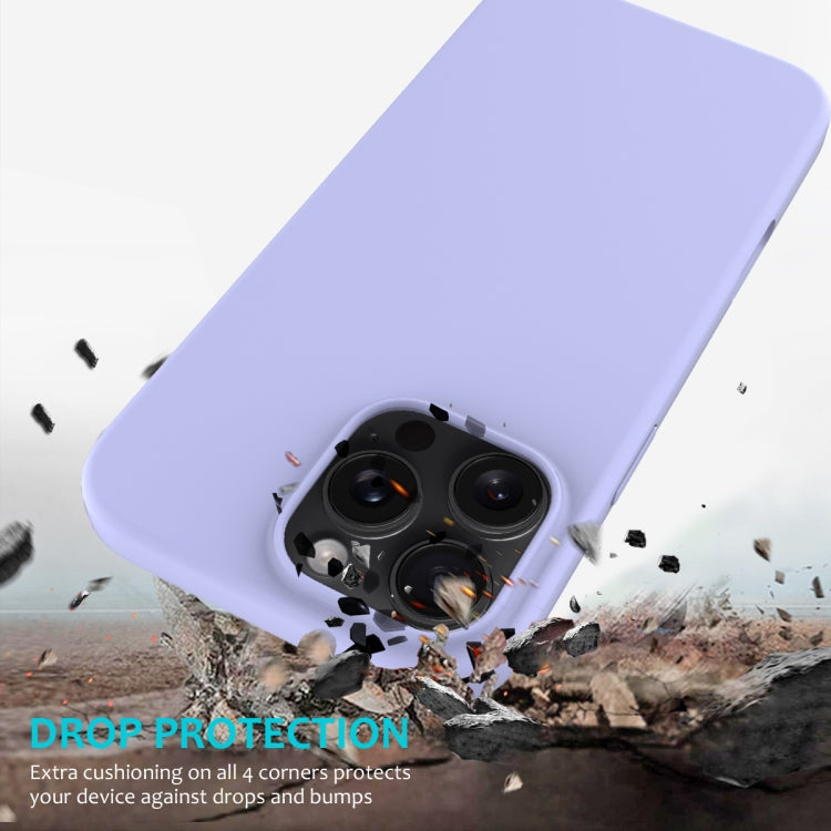 For iPhone 16 Pro Solid Color Silicone Phone Case(Purple) - More iPhone Cases by buy2fix | Online Shopping UK | buy2fix