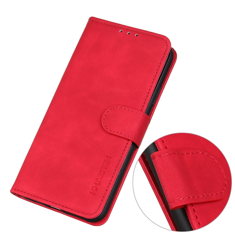 For iPhone 16 Pro Max KHAZNEH Retro Texture Leather Phone Case(Red) - iPhone 16 Pro Max Cases by buy2fix | Online Shopping UK | buy2fix